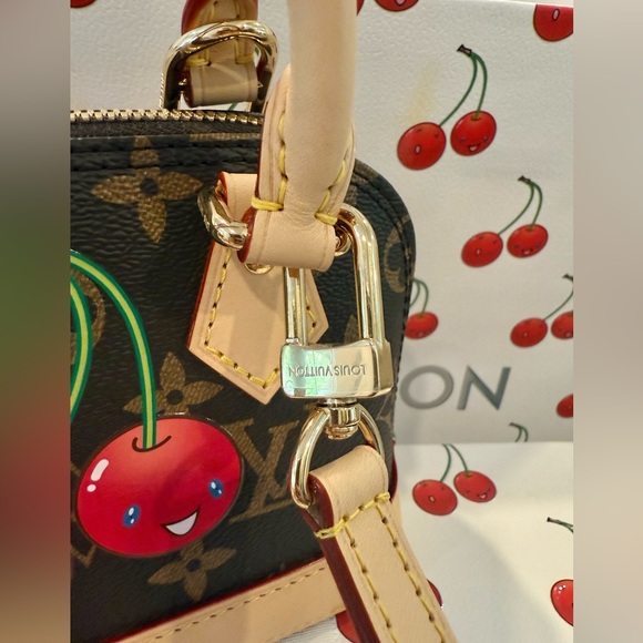 ****SOLD*** Louis Vuitton x Murakami 2025 Cherry Cerises Nano Alma - Picture 10 of 11
